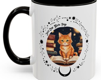 Leesgrage kattenkoffiemok: lezerscadeau "Nog één pagina"