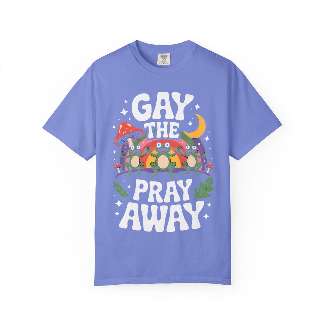 Unisex Tshirt, Gay the Pray Away, LGBT Pride Tee, Frog