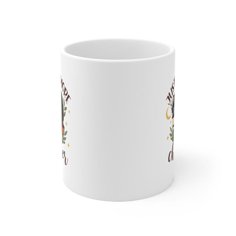 Just One More Chapter" keramische koffiekop, Black Cat and Books-ontwerp, lood- en BPA-vrij 11oz, 15oz afbeelding 4