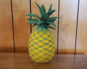 Needle Felted Pineapple Life Size