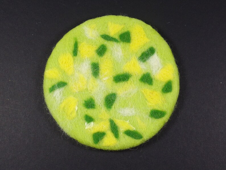 Felt Coasters Set of Four Needle Felted Wool Coasters With Etsy