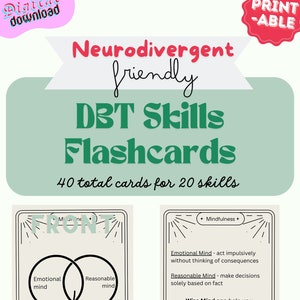 Tarjetas didácticas DBT para adolescentes: herramienta de salud mental compatible con neurodivergentes