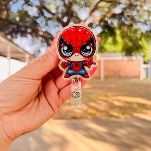 Cute Spider-Man  badge-reel, badge, badge holder