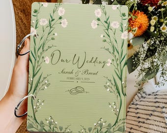 Personalisierter Hochzeitskartenhalter, Kartenbuch, Kartenandenken, kundenspezifisches Hochzeitsgedächtnisbuch, Kartenhalter, Geschenk für Braut, Verlobungsfoto