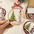 Family Name Christmas Tree Ornaments 2025, Personalized Christmas Tree Ornament, Grandkids Names Keepsake