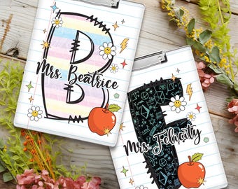 Personalized Teacher Appreciation Gift, Custom Boho Floral Teacher Clipboard, End Of Year Gift, Back To School Teacher School Supplies