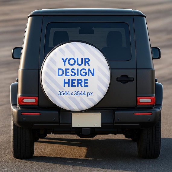 Custom Spare Tire Cover – Waterproof Dustproof SUV Jeep RV Cover – Personalized Design – Fits 14"-17"