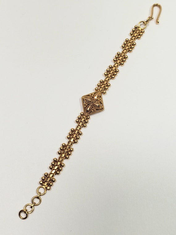 Vintage 22K solid gold tiny Baby bracelet Indian gold… Gem