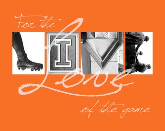 Illinois que lucha Illini "por el amor del juego de" impresión fotográfica