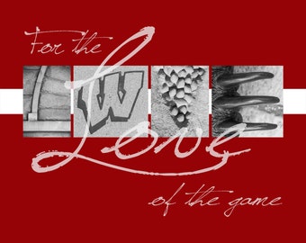 University of Wisconsin Badgers "For the Love of the Game" Photographic Print