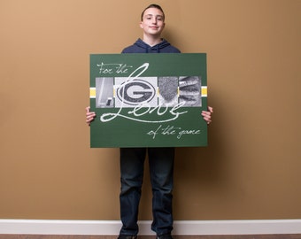 24x30 Canvas | Green Bay Packers "For the Love of the Game"