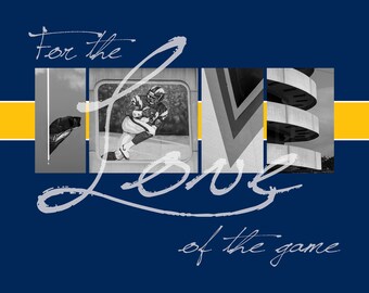 Cargadores de San Diego "por el amor del juego de" impresión fotográfica