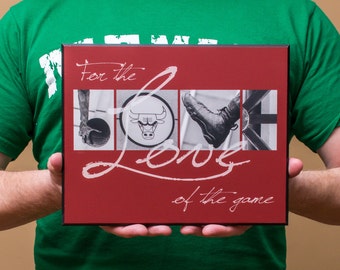 8 x 10 montada impresión | Toros de Chicago "por el amor del juego"