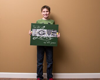 16 x 20 Canvas | Green Bay Packers "por el amor del juego"