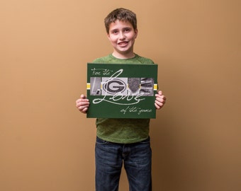 Lona de 11 x 14 | Green Bay Packers "por el amor del juego"