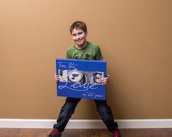 16X20 lienzo / St. Louis Blues "Por el amor del juego"