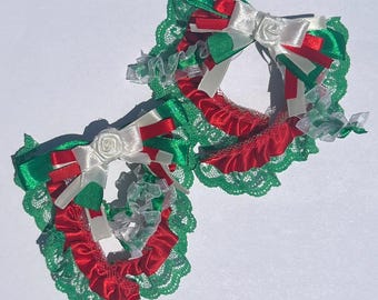 2 pack Mini Mexican Heritage Pride Ribbons