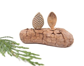 Mini forêt en bronze et bois, 2 arbres en bois flotté, arbre métal, décoration de table minimaliste, cadeau amoureux nature, lesbijouxdebull