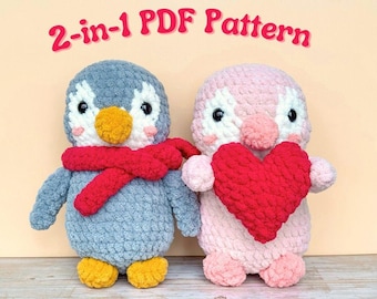 ペンギンのかぎ針編みパターンバンドル - かわいいペンギンの編み