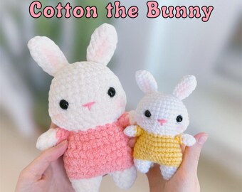 Bunny Amigurumi Easy Crochet Pattern: DIY Rabbit Plushie (English PDF Pattern)