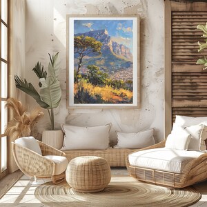 Mountain range above Johannesburg  South Africa
