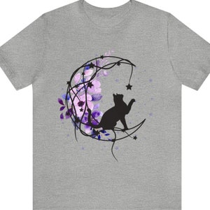 Black Cat T-Shirt, Black Cat Gifts, Cat Mom, Cat T Shirt, Cute Kitty, Cat Halloween Shirt, Pet Shirt, Cat Shirt For Women, Cat Shirt Unisex