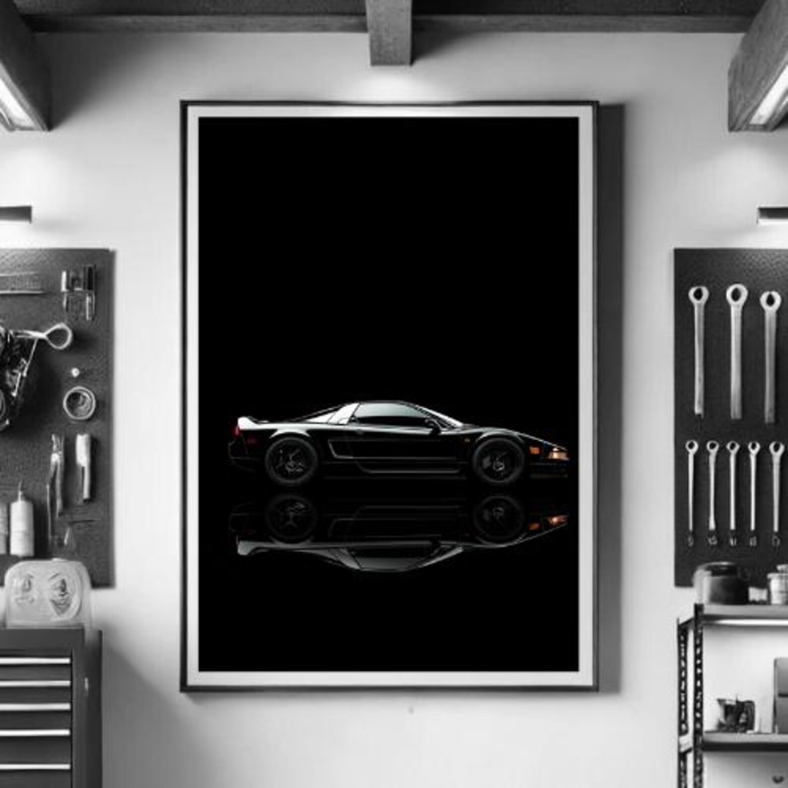 Honda NSX, Sports Car Print, Wall Decor, High-performance Vehicle, Car ...