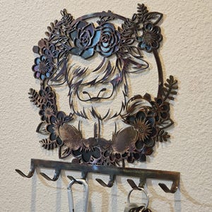 Highland Cow Key Hook - Etsy