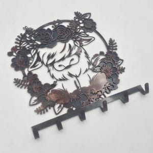 Highland Cow Key Hook - Etsy