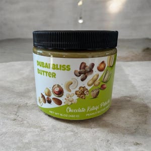 Viral Dubai Chocolate X Erdnussbutter 16oz Glas.