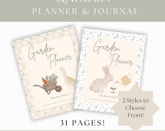 Ultimativer Gartenplaner zum Ausdrucken | Gartenarbeit Logbuch | Blumen Garten Tracker | Garten Organizer | Notizbuch Obst-Gemüse | Pflanzenlogbuch
