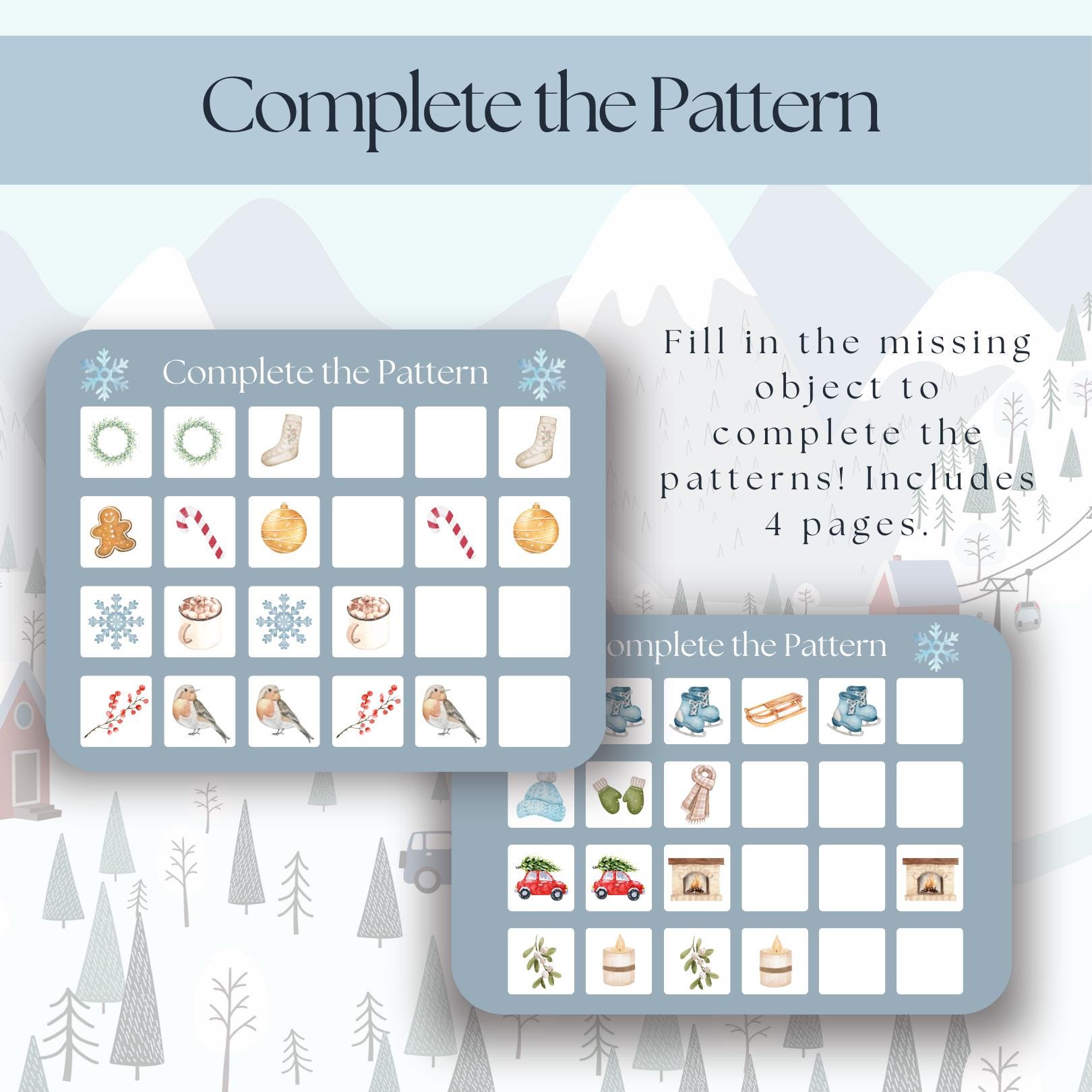 Preschool Winter Activity and Games Bundle | Winter Themed Morning ...