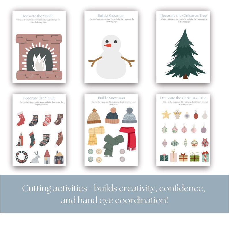 Preschool Winter Activity Bundle | Christmas Holiday Games Pack ...