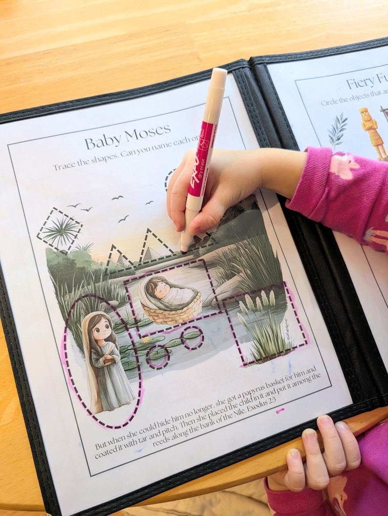 Christian Preschool Morning Menu | Preschool Curriculum | Montessori Quiet Book Homeschool Busy Book | Bible Game Printable Worksheet image 12