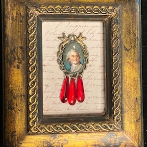 LOUIS XVI - Royal Head of France: mixed media assemblage art