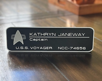 ST TNG TOS - Name Plate - Desktop Plaque - Personalized