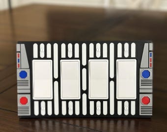 Star Wars inspired - Light Switch Cover Plate - 4 Gang - Decora