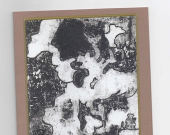 Black and White Art, Greeting Cards, Notes,  Notecards, Abstract Art Card