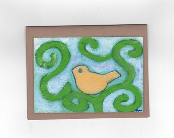 Bird On A Limb Note Card, Invitation Stationery Greeting Card