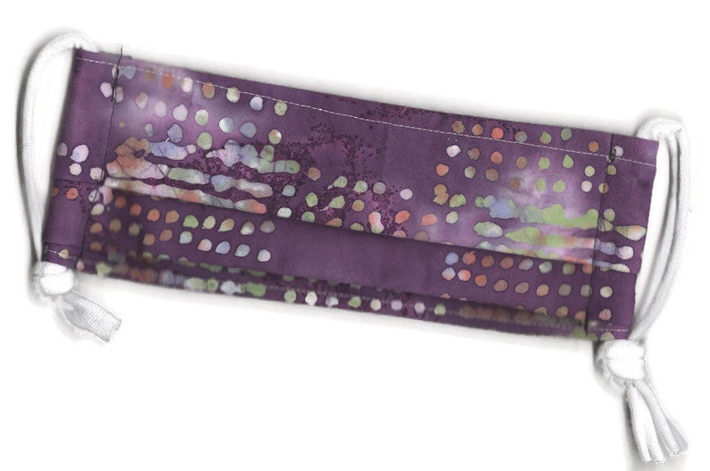 Face Mask, Purple Dots, Multicolor 