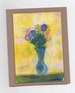 Blank Floral Note Card - The Bouquet Flowers Vase Get Well Thinking of You Greetings Yellow Purple Pink Green 