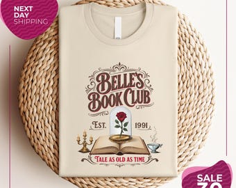 Belle's Book Club Tee | Tale As Old As Time Shirt | Disney Beauty And The Beast Shirt | Princess Belle Tee | Magic Kingdom Shirt