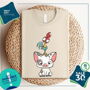 Moana Shirt | Hei Hei and Pua Shirt | Disney Shirt | Disneyland Shirt | Disney World Shirt | Matching Family Disney Shirts | Disney Shirts