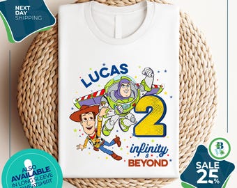 Toy Story 2 Infinity and Beyond T-shirt | Toy Story T-shirt | Buzz Lightyear Shirt | Toy Story Birthday Shirt | Two Infinity and Beyond Tee