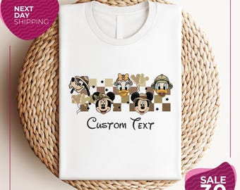 Custom Disney Safari Shirt | Mickey and Friends Animal Kingdom Family Trip Tee | Disney Safari Squad Shirt | Disney World Vacation 2026