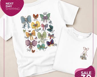 Disney Princess Coquette Shirt | Princess Bow Shirt | Disney Coquette Shirt | Two Sided Princess Shirt | Girls Disney Castle | Disney Trip