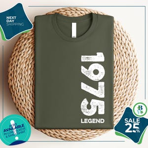 50th Birthday Gifts Men | 50th Birthday Shirt for Men | 1975 t-shirt For Men | 50th Gifts Idea for Him | 50th Birthday T-shirts