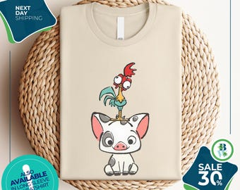 Moana Shirt | Hei Hei and Pua Shirt | Disney Shirt | Disneyland Shirt | Disney World Shirt | Matching Family Disney Shirts | Disney Shirts
