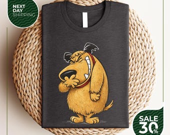 Muttley Dog T-Shirt | Vintage Retro TV Series Shirt | Muttley Funny Cartoons T Shirt | Top Tees