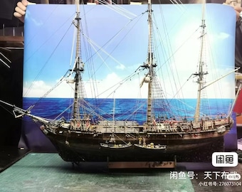 Royal Navy of the British Empire HMS Kingfisher 1765 full 3D printed kit, Scale 450,350,700